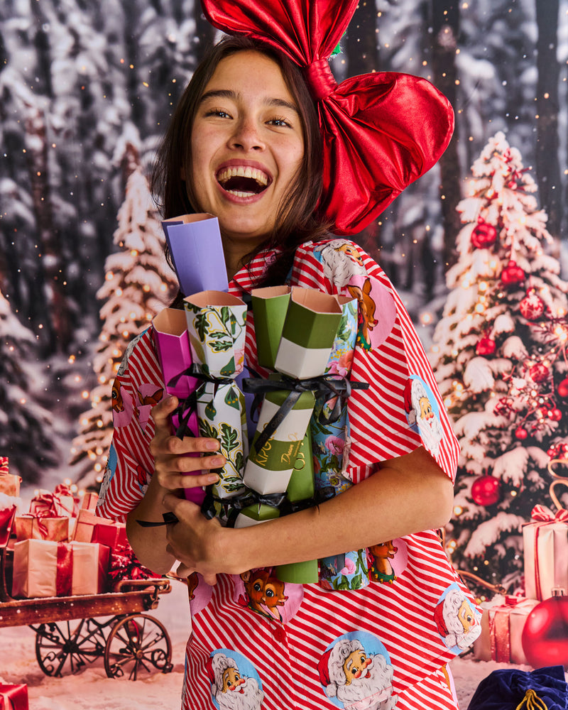 Festive Cheer Velvet Bon Bon Eye Mask 4P Set