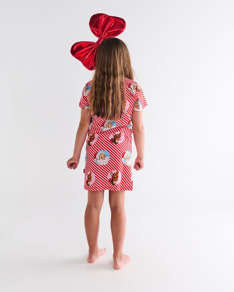 I Love Christmas Spot Kids Organic Cotton Short Sleeve Nightie