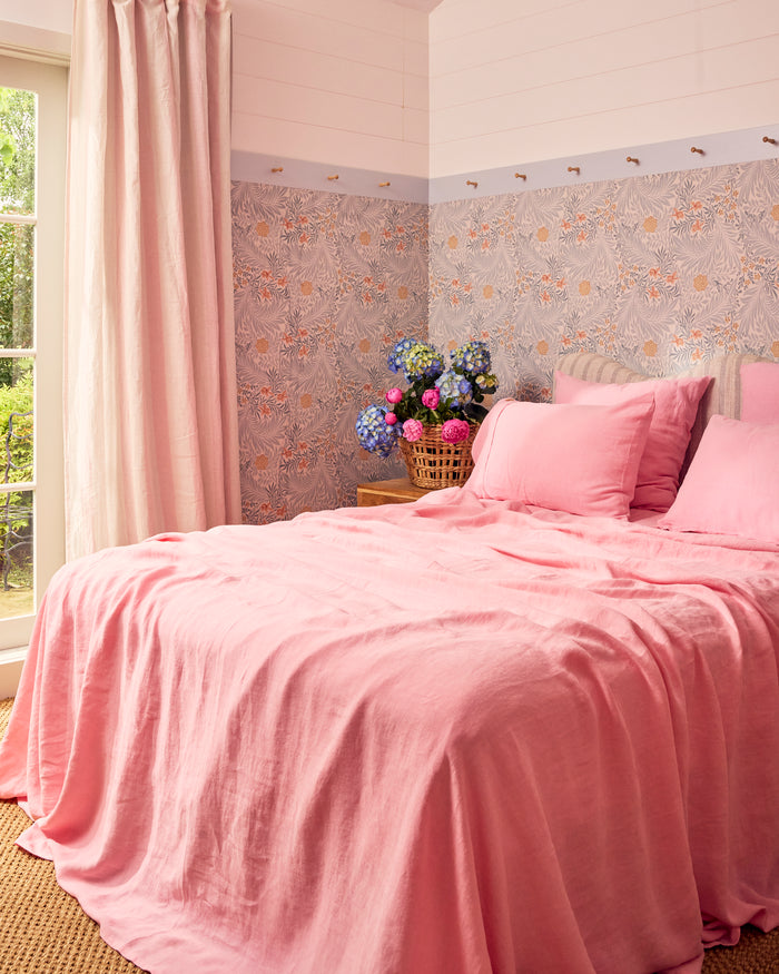 Blossom Linen Flat Sheet