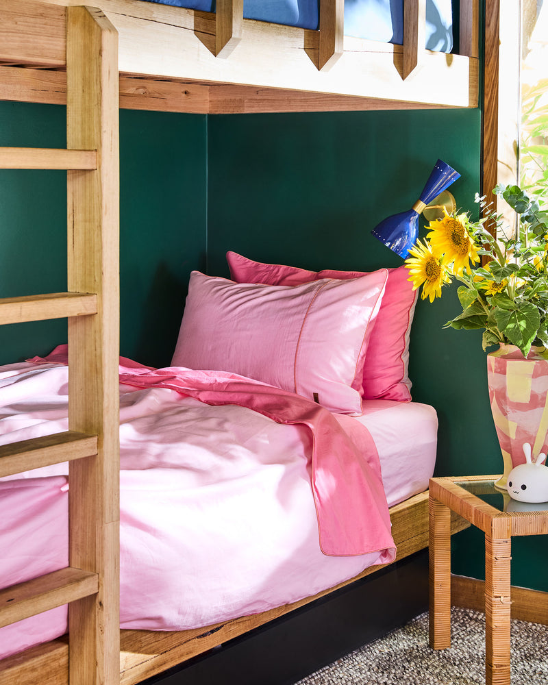 Glow In Poodle Bamboo Cotton Flat Sheet