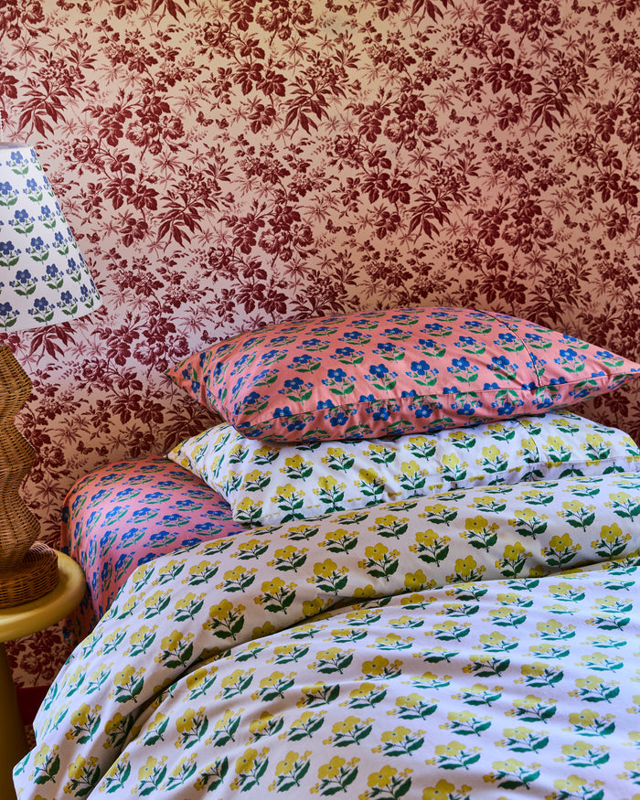Kip&Co x Anna Spiro Indian Summer Rose Organic Cotton Pillowcases