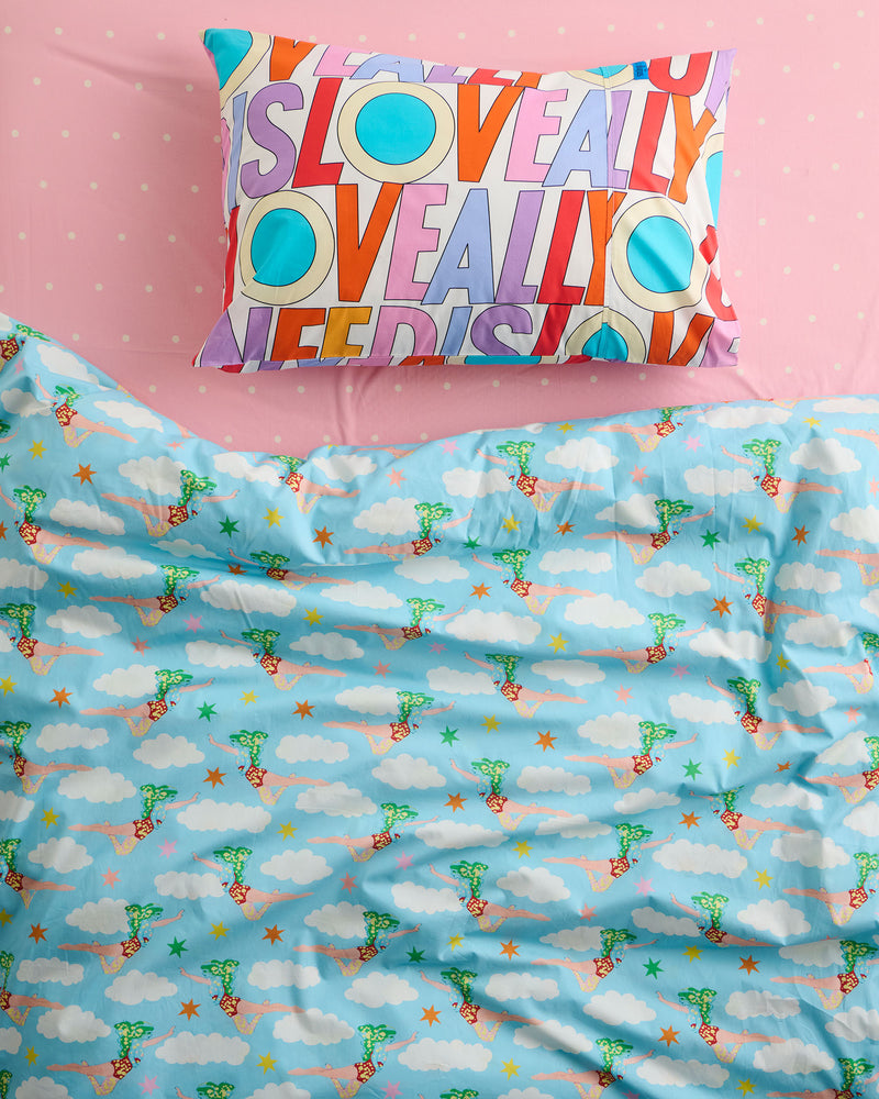 Kip&Co x The Beatles All You Need Is Love Organic Cotton Pillowcases