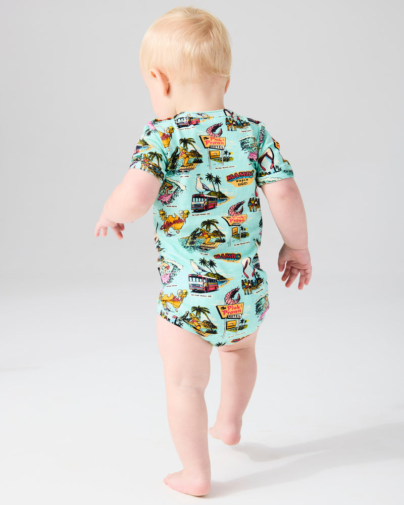 Kip&Co x Mambo Mambo World Organic Short Sleeve Romper