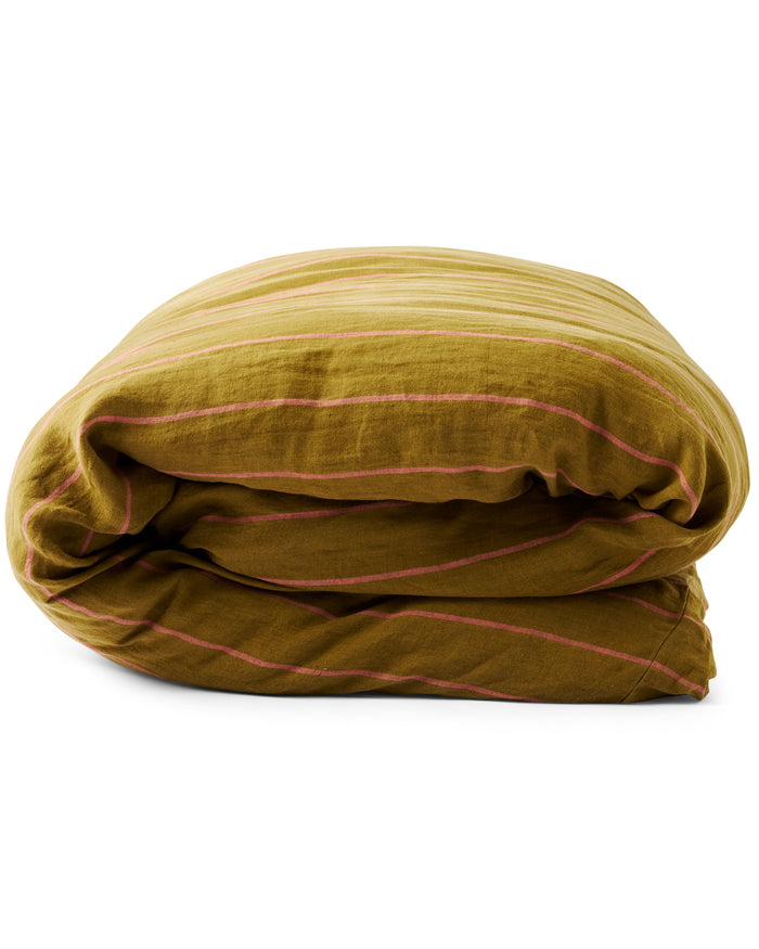 Tapenade Delight Linen Quilt Cover