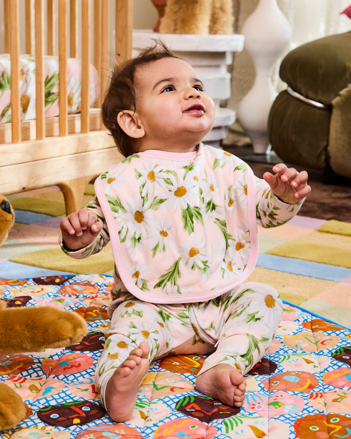 Sweet Daisy Organic Cotton Bib
