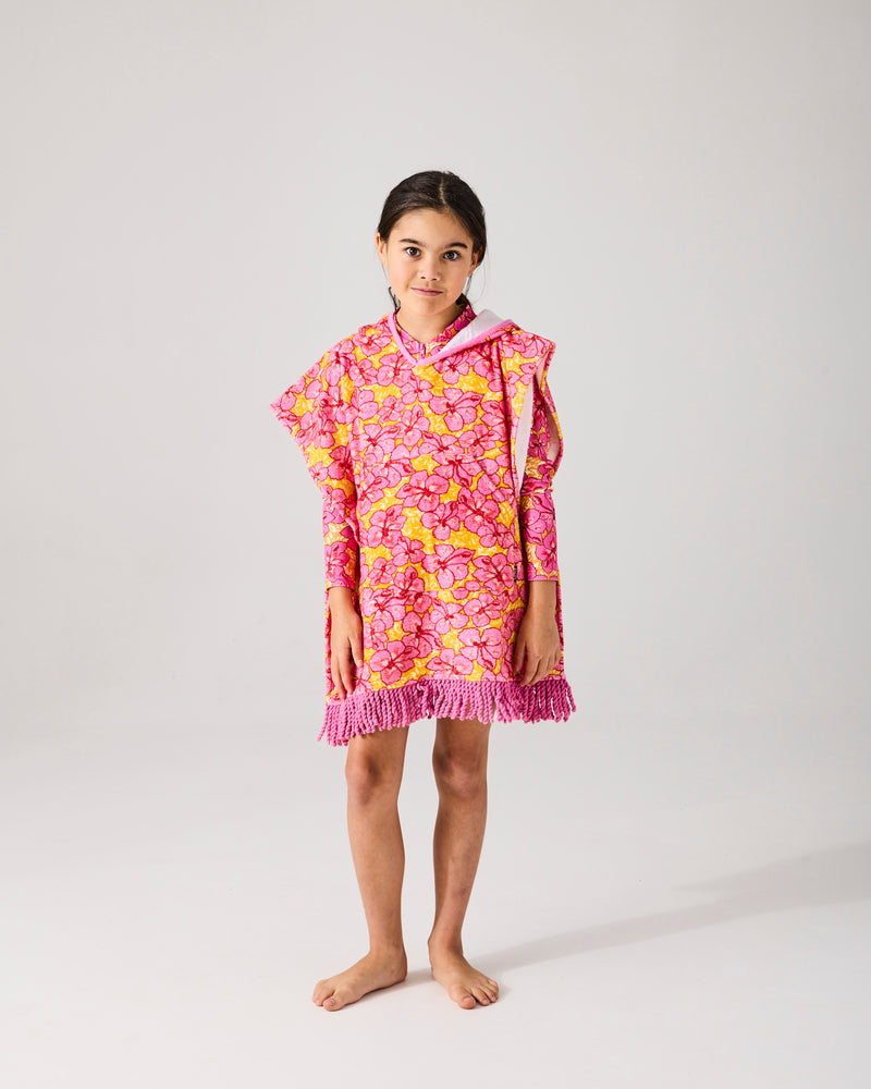 Kip&Co x Mambo Funshine Coast Printed Kids Terry Poncho