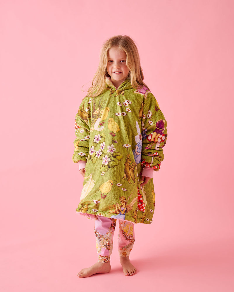 Kip&Co x Fairyland Frolicking In The Fields Kids Oversized Hooded Kudd
