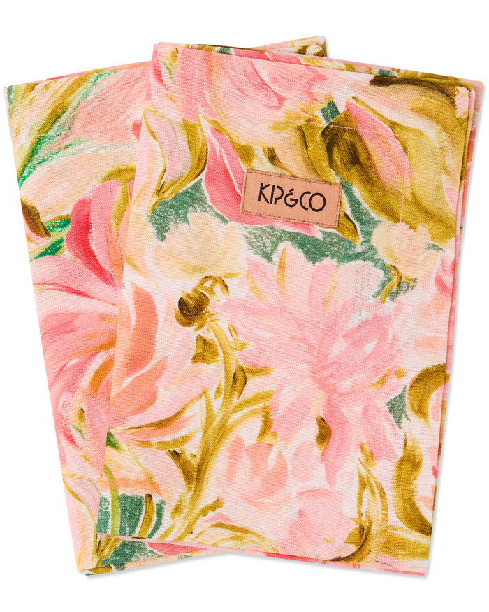 Warm Floral Breeze 4P Napkin Set