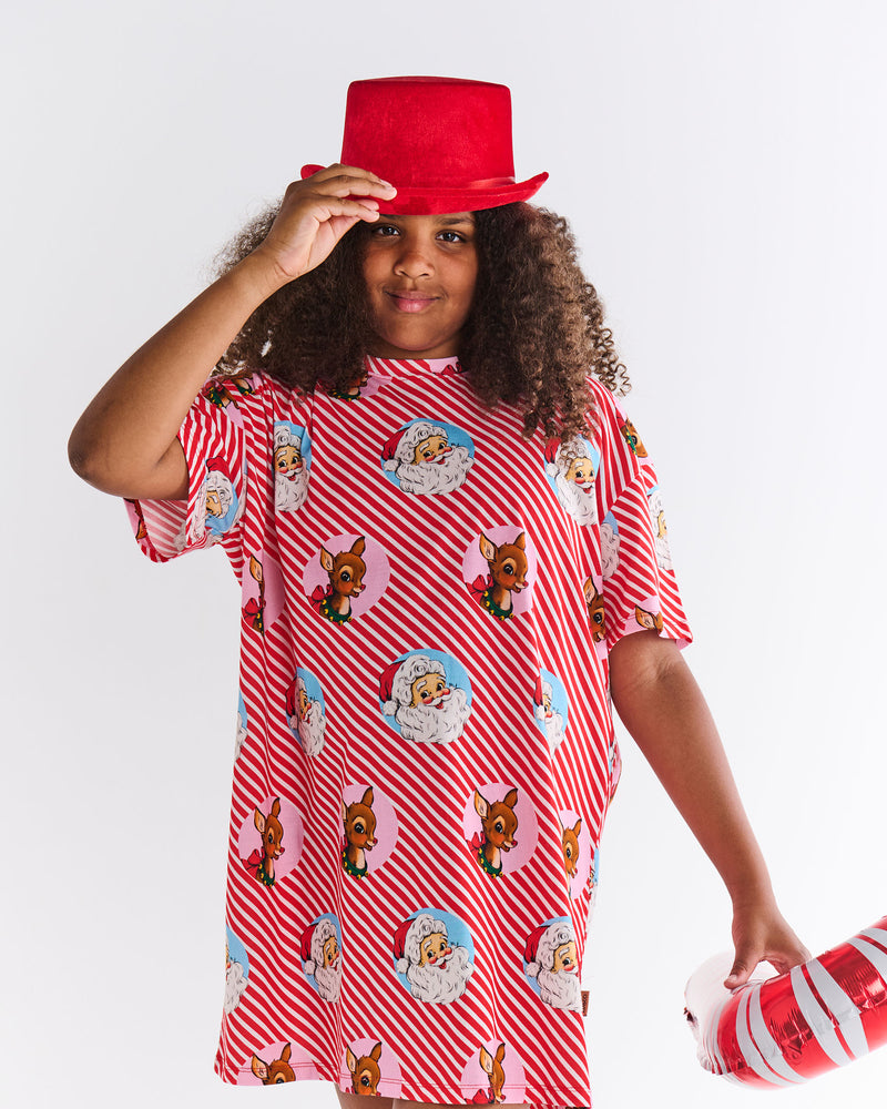 I Love Christmas Spot Teen Organic Cotton Oversize T-shirt Nightie