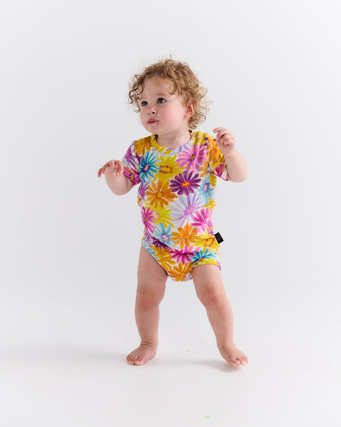 Petal Power Organic Short Sleeve Romper