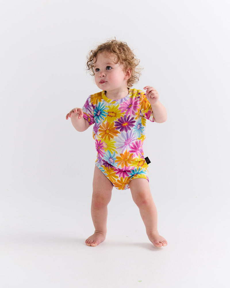 Petal Power Organic Short Sleeve Romper