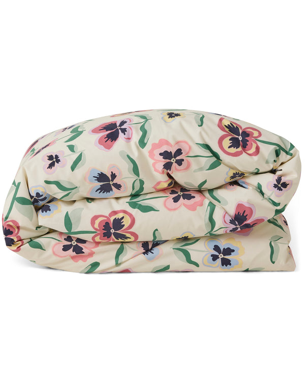 Pretty Pansy Organic Cotton Quilt Cover