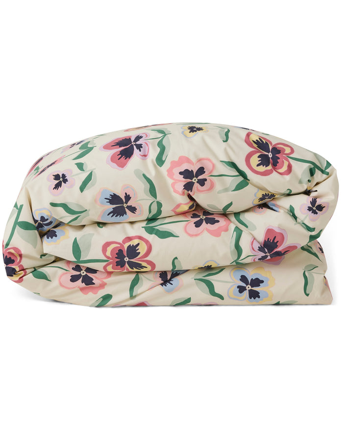 Pretty Pansy Organic Cotton Quilt Cover