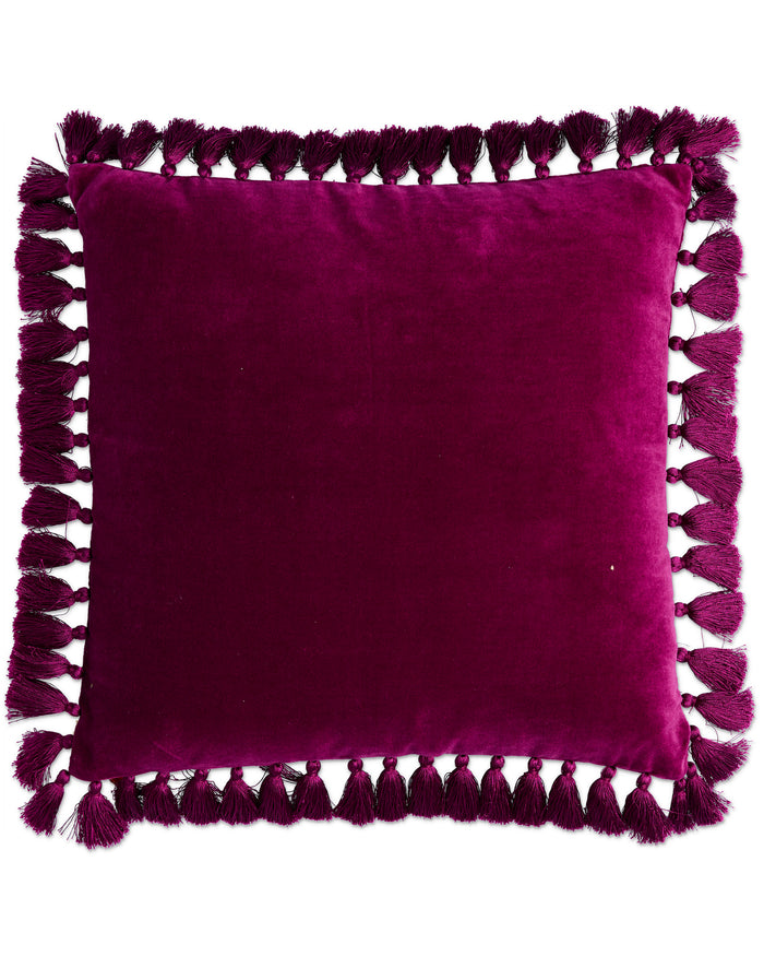 Anemone Velvet Tassel Cushion