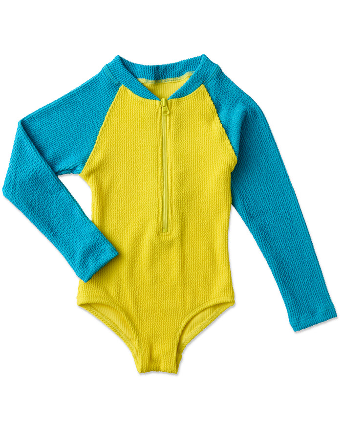 Splash Crinkle Long Sleeve Bathers