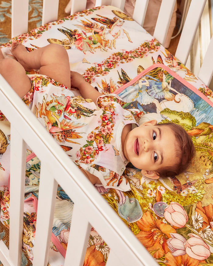 Kip&Co x Fairyland Fairy Garden Organic Cotton Snuggle Blanket