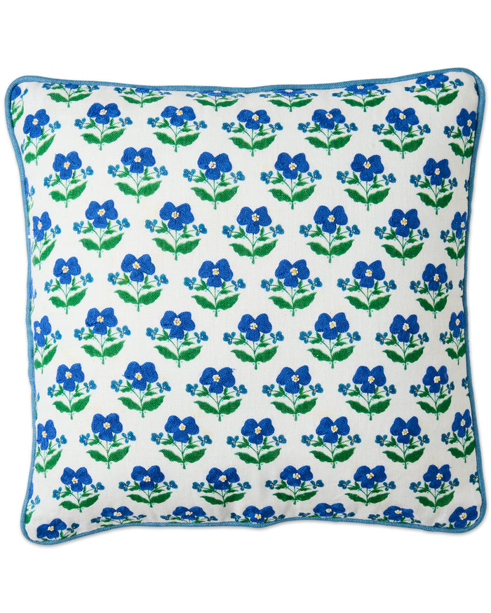 Kip&Co x Anna Spiro Indian Summer White Embroidered Cushion