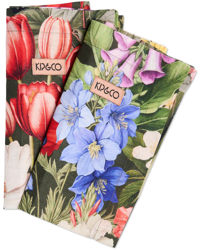 Cottage Garden Eden 4P Napkin Set