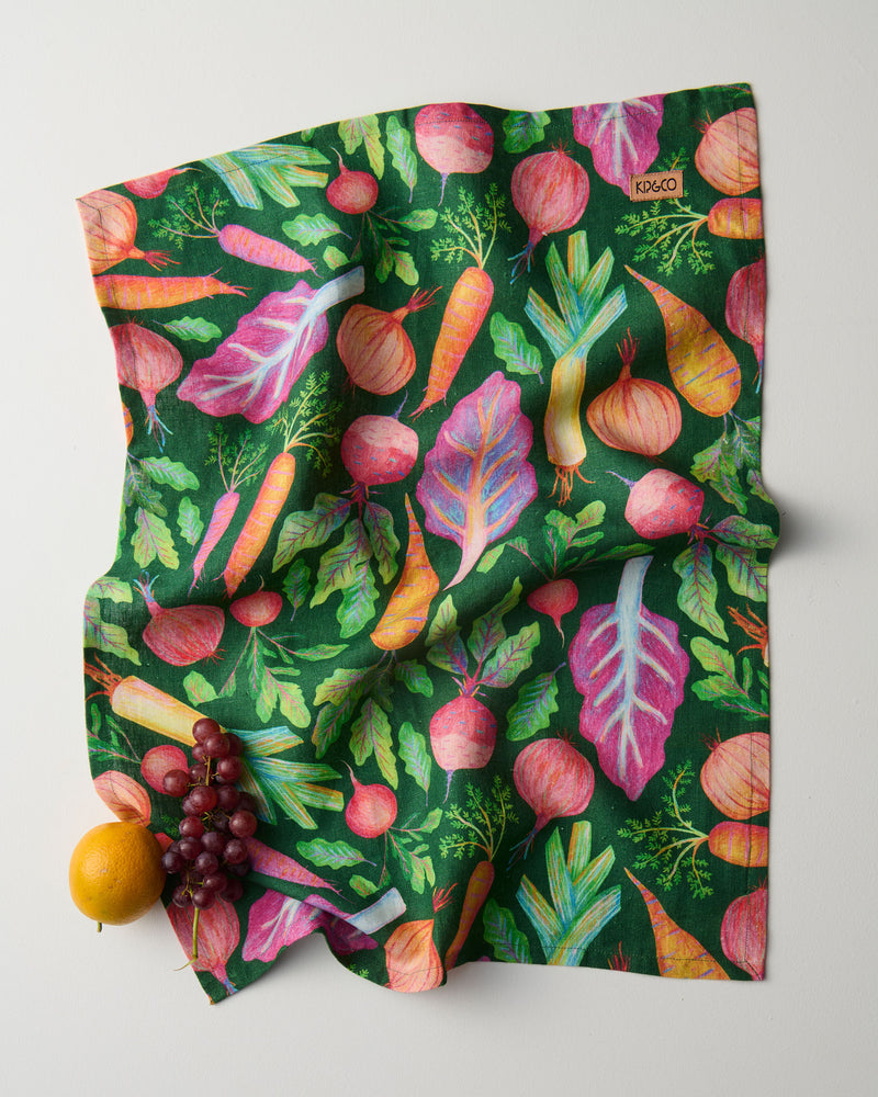 Veggie Soup Tea Towel