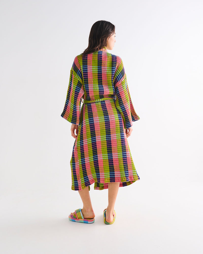 Florida Tartan Waffle Bath Robe
