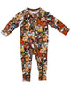 Kip&Co x Blinky Bill Blinky And Friends Organic Long Sleeve Zip Romper