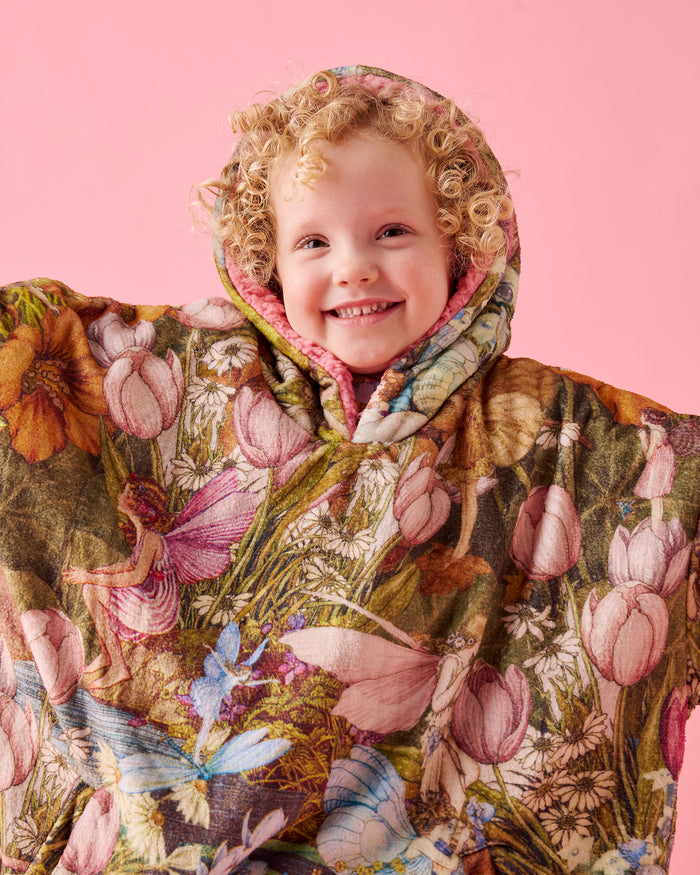 Kip&Co x Fairyland Fairy Garden Kids Oversized Hooded Kuddle