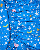 Stars And Moon Organic Cotton Baby Fitted Sheet