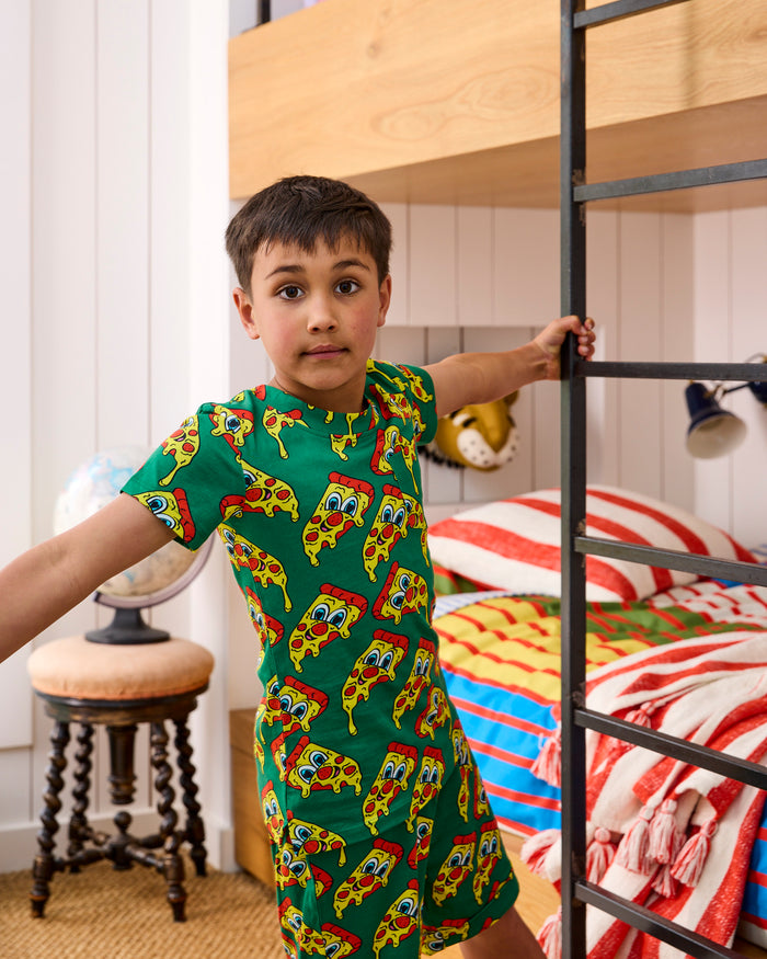 Mozzarella Kids Organic Cotton Short Sleeve Tee & Short Pyjama Set