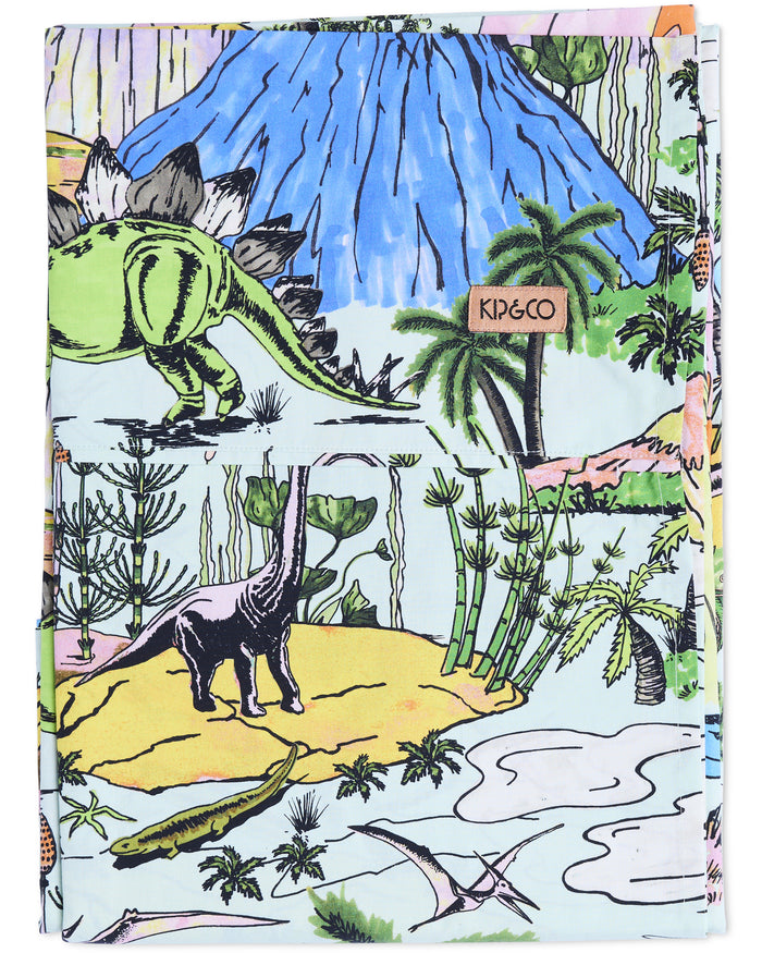 Jurassic Organic Cotton Flat Sheet