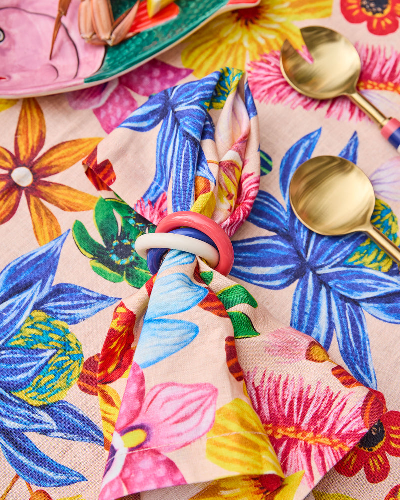 Wild Flowers In Bloom 4P Napkin Set