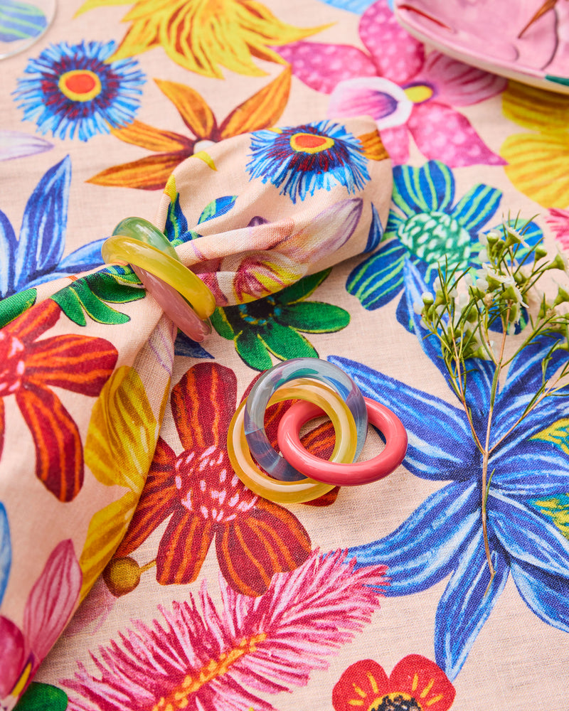 Wild Flowers In Bloom 4P Napkin Set