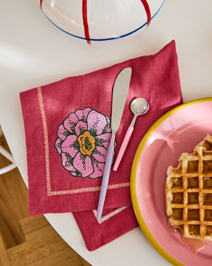 In Bloom Embroidered 4P Napkin Set