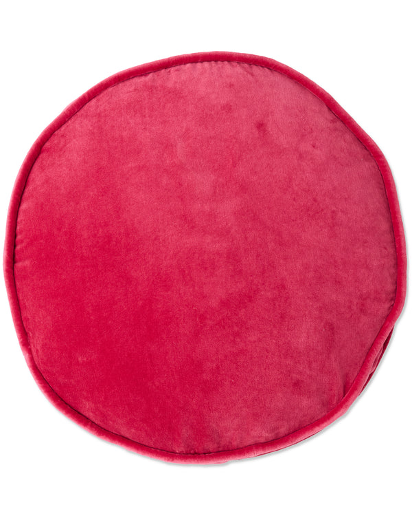Rhubarb Velvet Pea Cushion