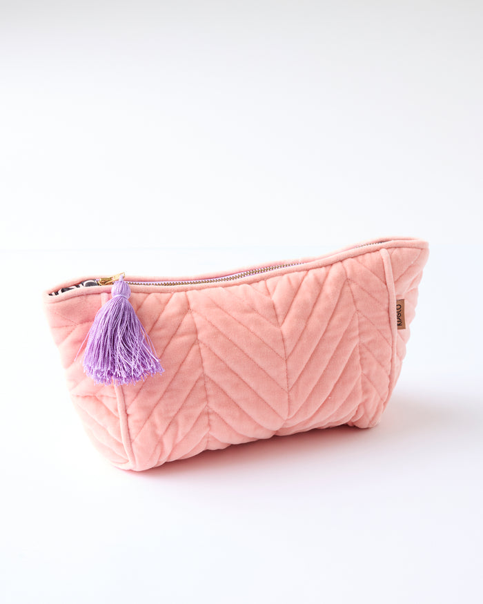 Sherbet Velvet Toiletry Bag