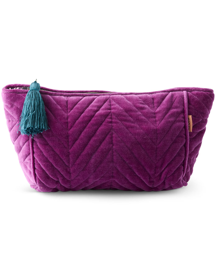 Wild Grape Velvet Toiletry Bag