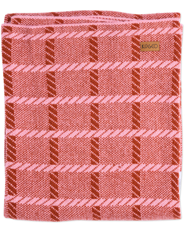 Creme Brulee Check Blanket