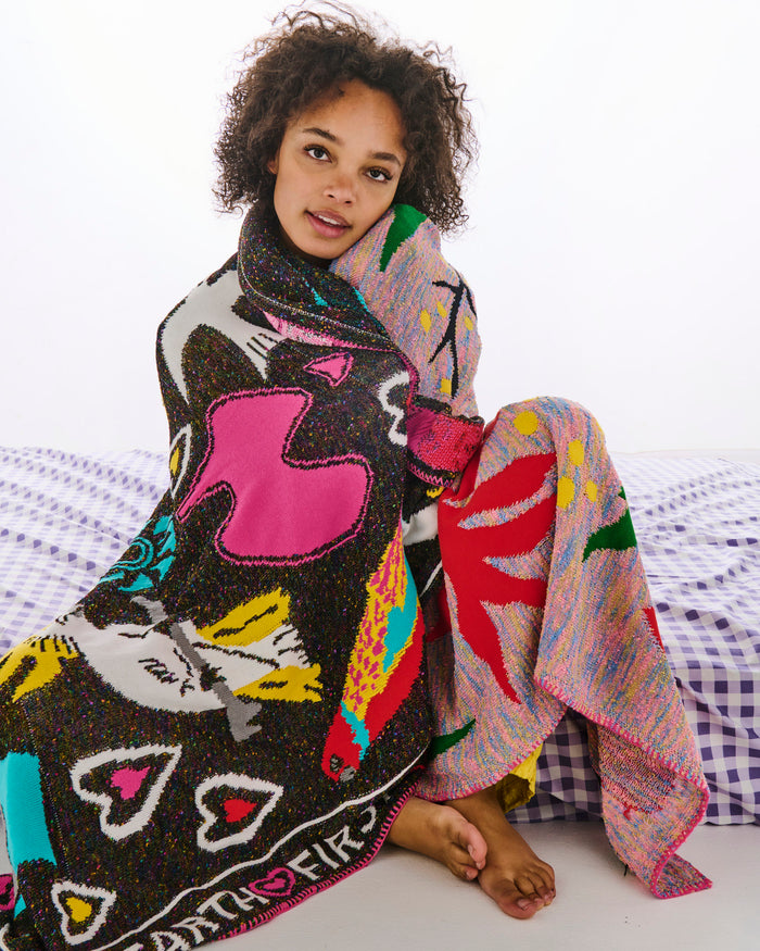 Kip&Co x Jenny Kee Our Precious Planet Knitted Blanket