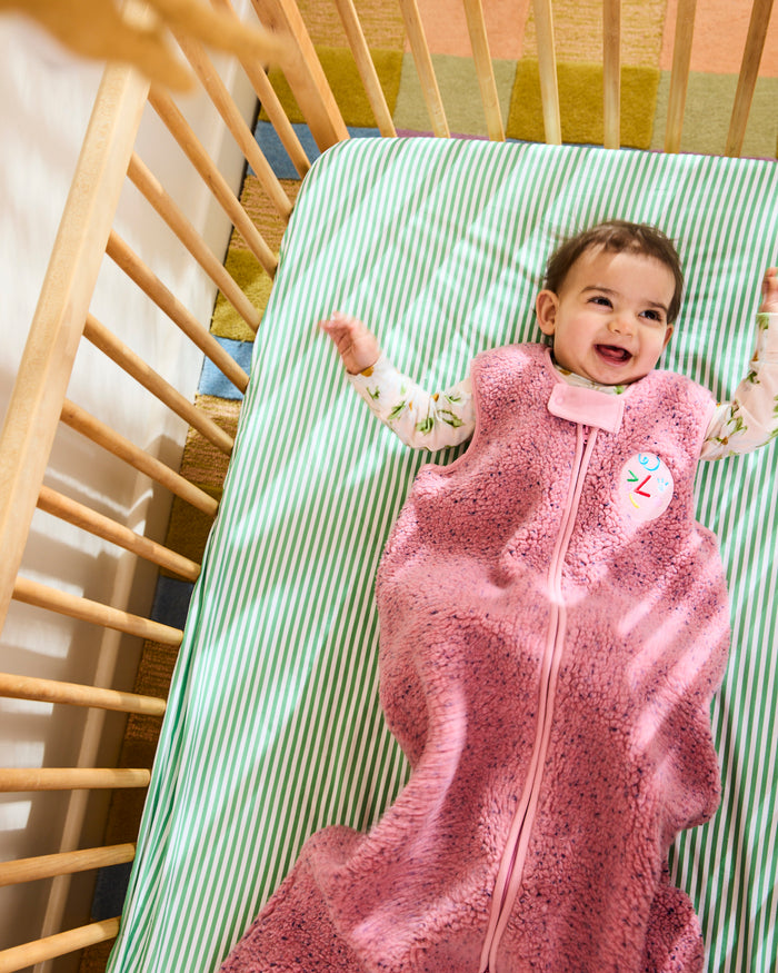 Pink Sprinkle Sherpa Sleep Bag