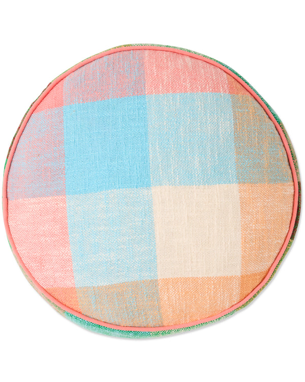 Paloma Tartan Woven Pea Cushion