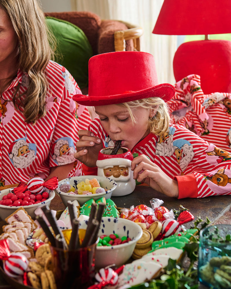 Rudolph and Santa Mug 2P Set