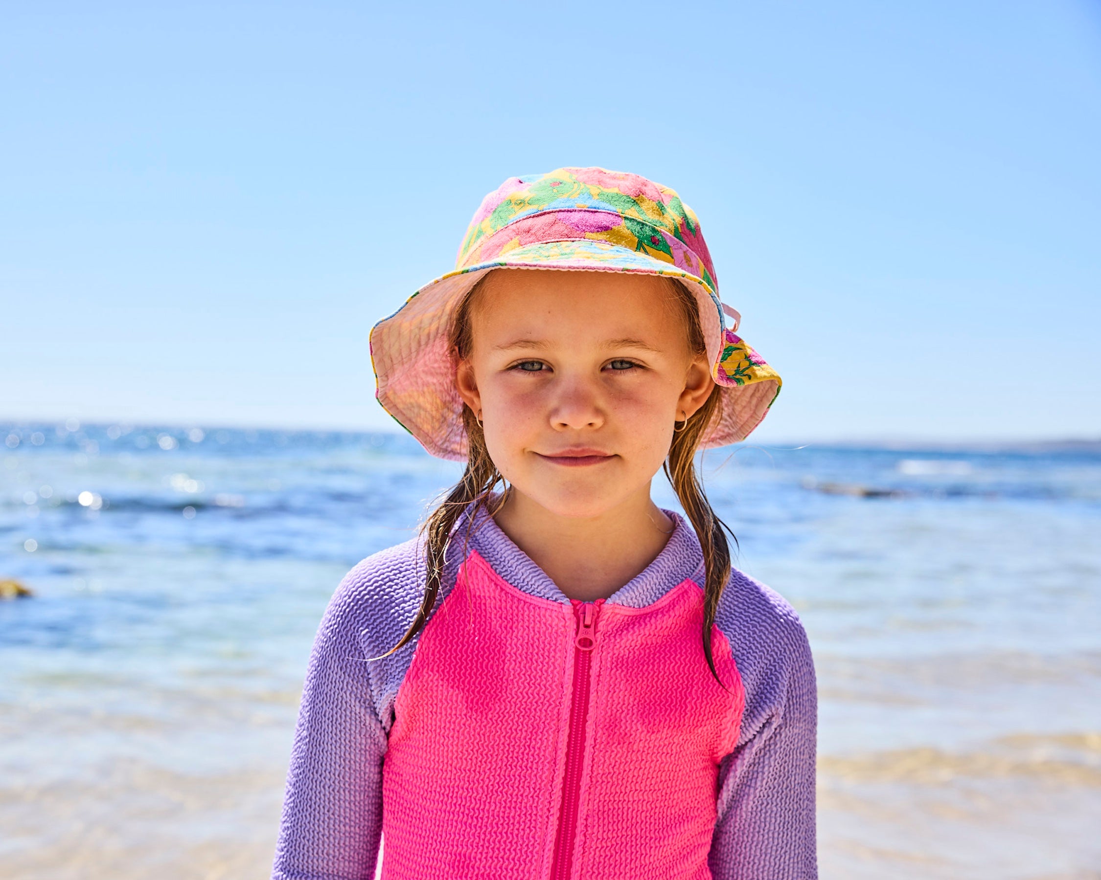 Sherbet Crinkle Long Sleeve Bathers Kip&Co — free download
