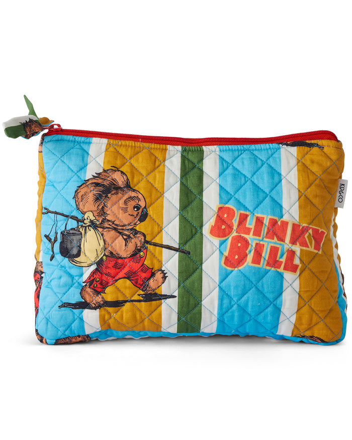 Kip&Co x Blinky Bill Adventures With Blinky Quilted Cotton Toiletry Purse