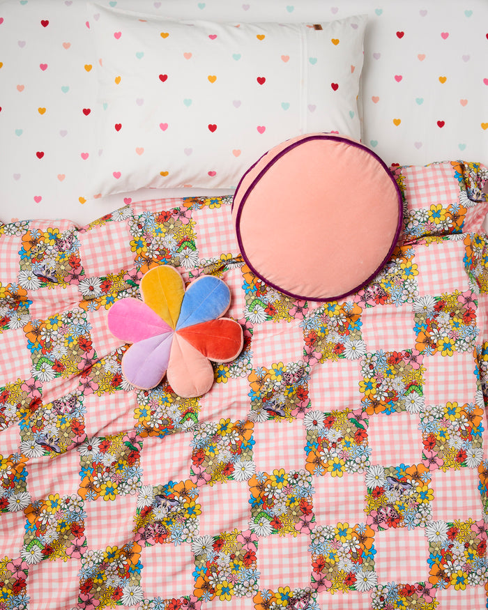 Plum Jam Velvet Pea Cushion