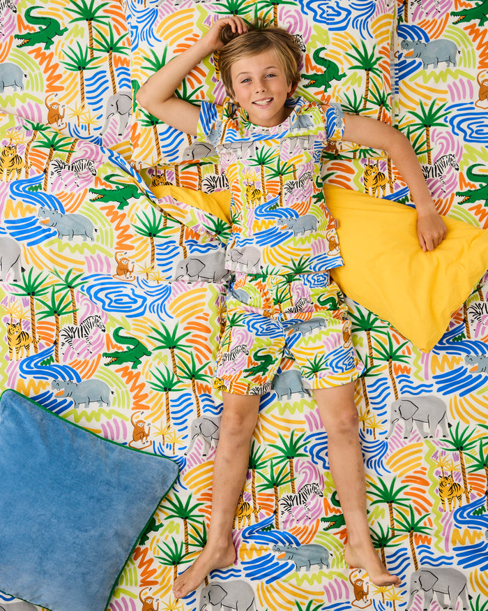 Savannah Kids Organic Cotton Short Sleeve Tee & Short Pyjama Set