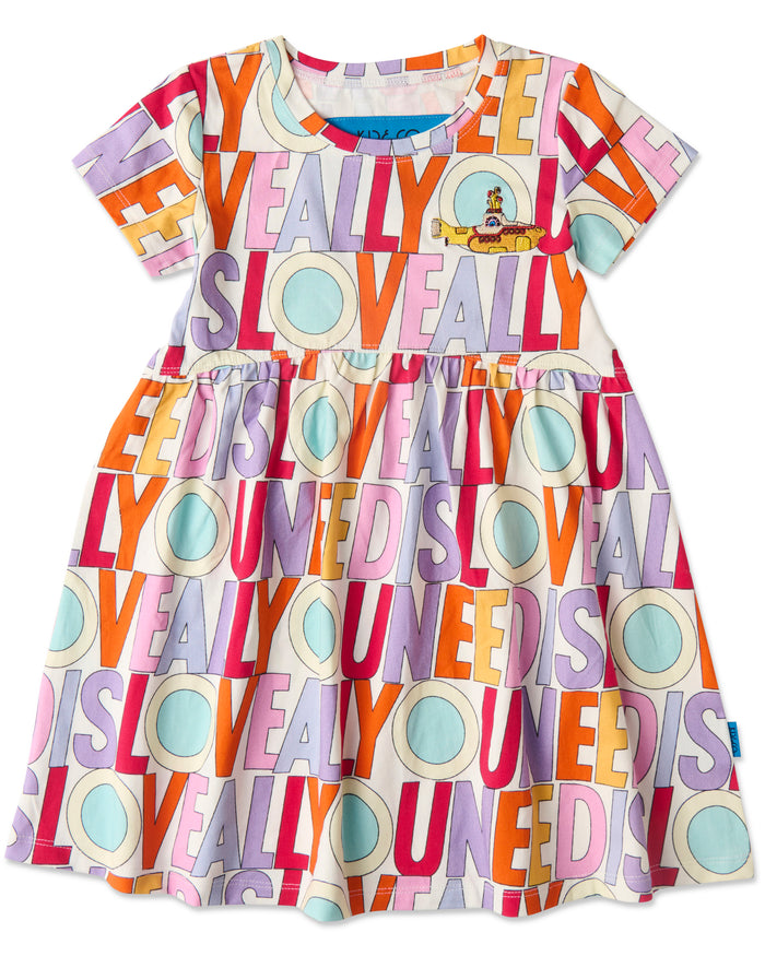 Kip&Co x The Beatles All You Need Is Love Organic Cotton Everyday Dress