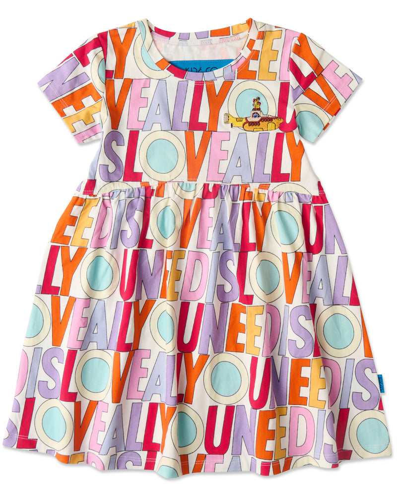 Kip&Co x The Beatles All You Need Is Love Organic Cotton Everyday Dress