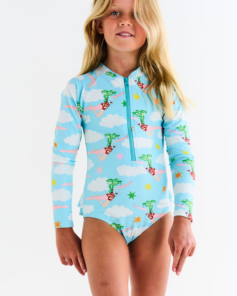 Kip&Co x The Beatles Lucy In The Sky With Diamonds Long Sleeve Bathers