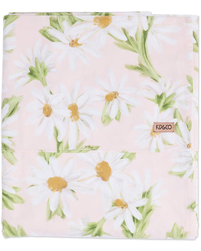 Sweet Daisy Organic Cotton Flat Sheet