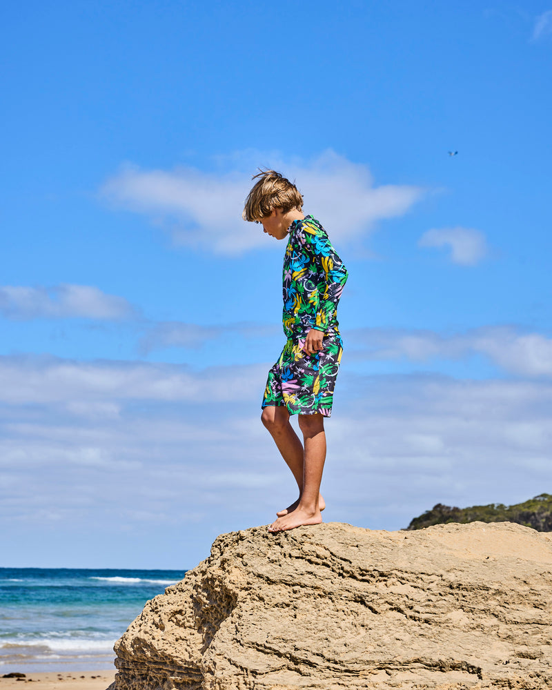 Kip&Co x Mambo Palm Surfer Rash Vest