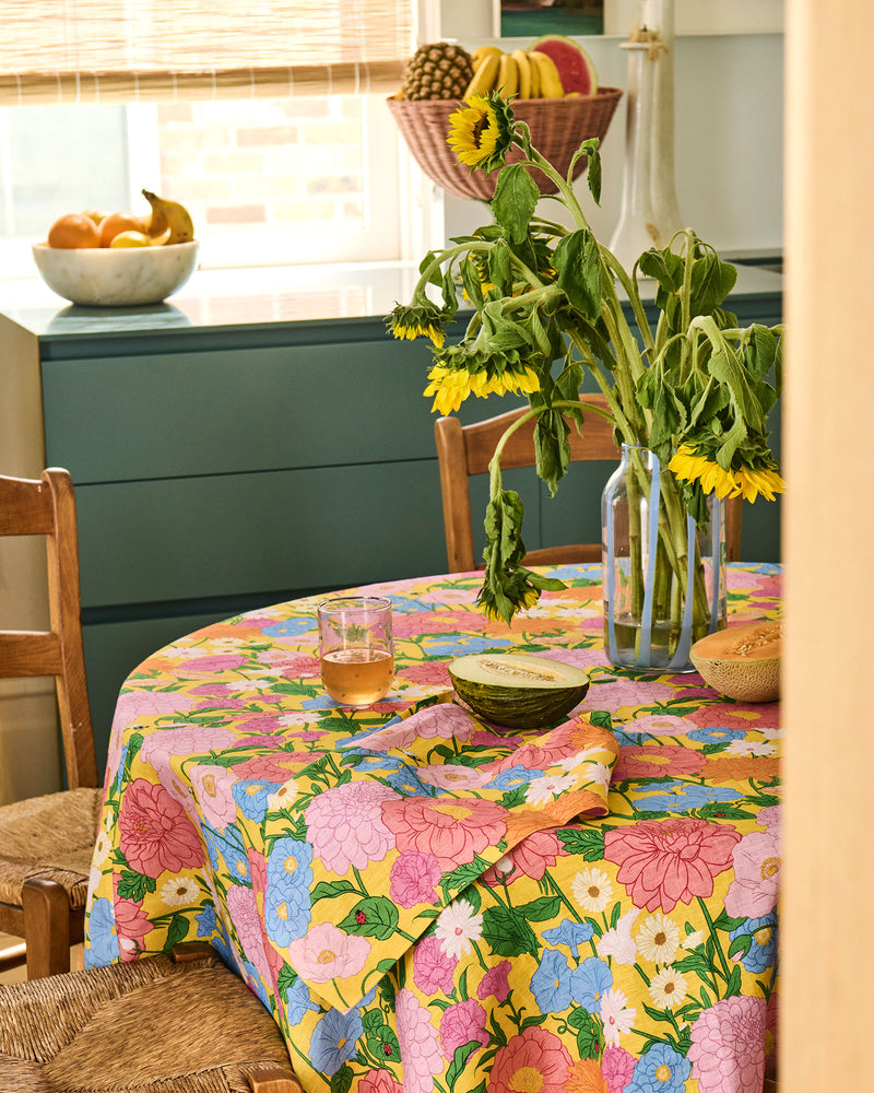 Follow The Sun Yellow 4P Napkin Set